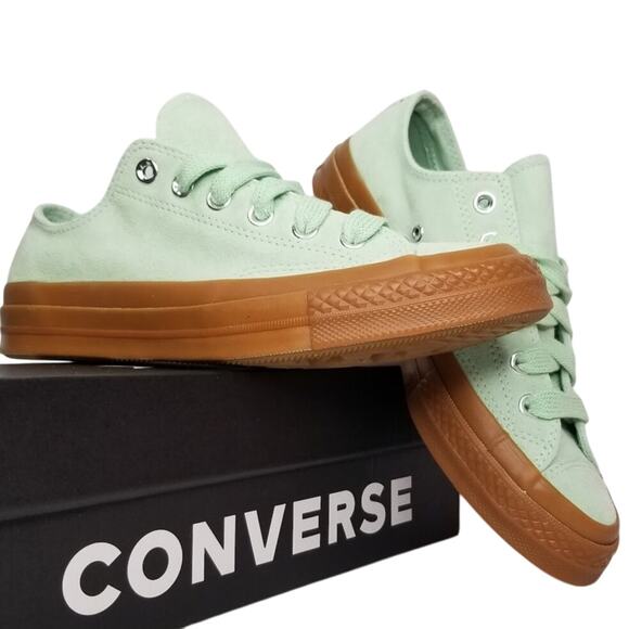 Converse  Suede Chuck 70 Oxfords Brand New Women's  9.5  Mid Green A10136C NWT - Picture 1 of 8
